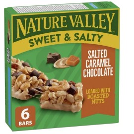 Nature Valley Granola Bars, Sweet and Salty Nut, Salted Caramel Chocolate, 210g