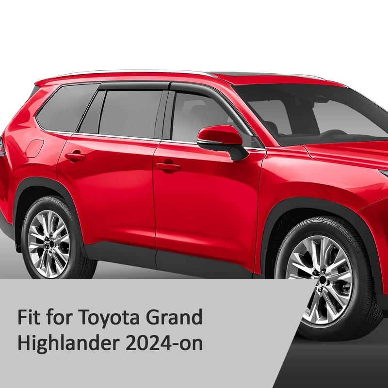 Voron Glass Tape-on Extra Durable Rain Guards for Toyota Grand