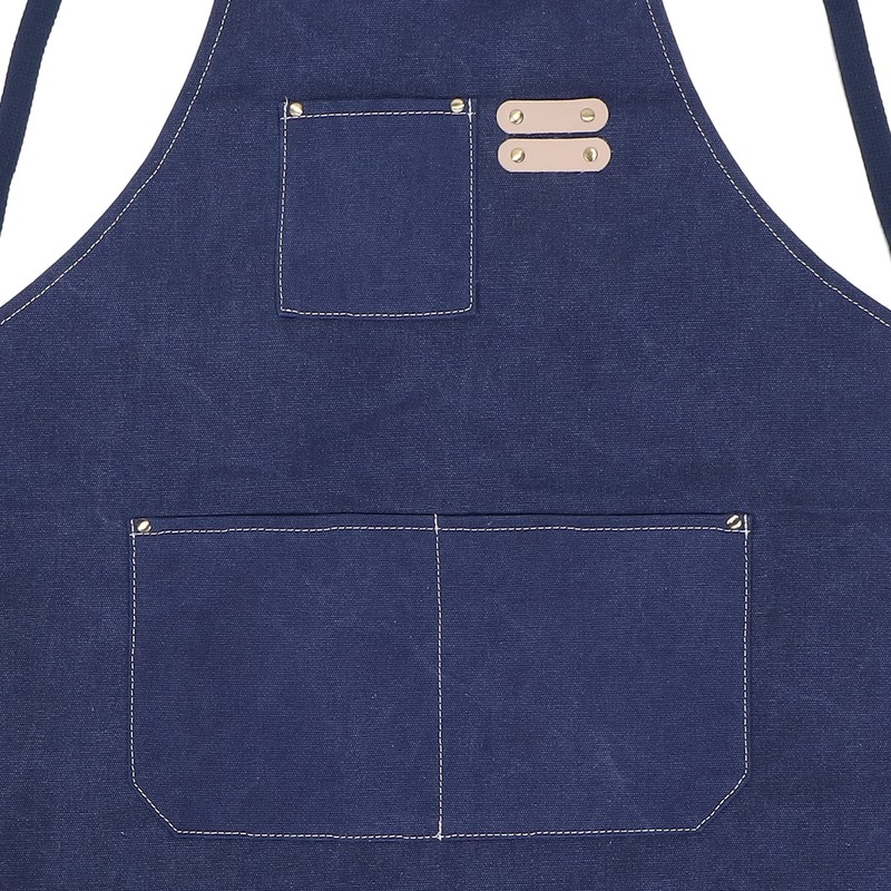 Cotton Canvas Apron Adjustable Cross Back Apron Kitchen Cooking Apron