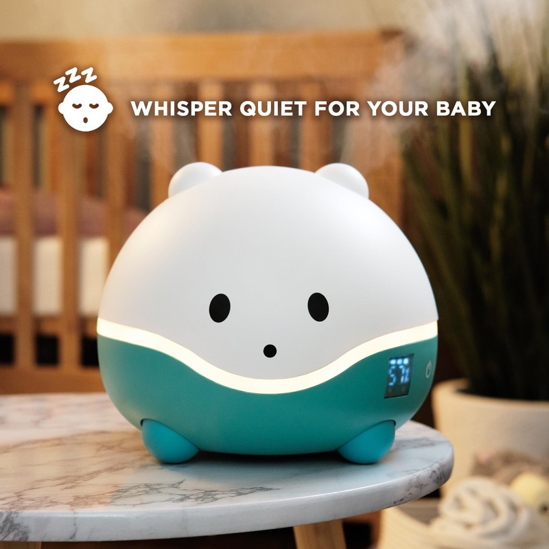 LittleHippo WISPI 3-in-1 Humidifier, Diffuser & Night Light for Baby/Kids
