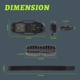 UTV Dome Light, YCHOW-BEAM 12V Universal Roll Bar Mount LED Lights UTV Interior Light Roll Cage Utility Lights for SXS Polaris RZR Can Am ATV Truck Car Off Road Golf Car - White/Green