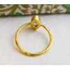 Petite Marquise Prasiolite Green Amethyst Gold-Plated Sterling Silver Ring US