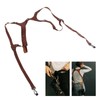 Universal Leather Camera Shoulder Strap Adjustable Belt DSLR Camera Double