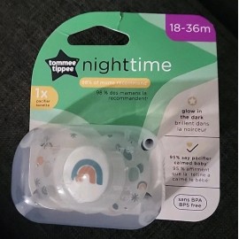 Tommee Tippee Nighttime Baby Pacifiers 18-36m BPA Free Sterilizing Case