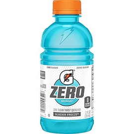 Gatorade Zero Sugar Thirst Quencher, Glacier Freeze, 12 Ounce (Pack of 24)