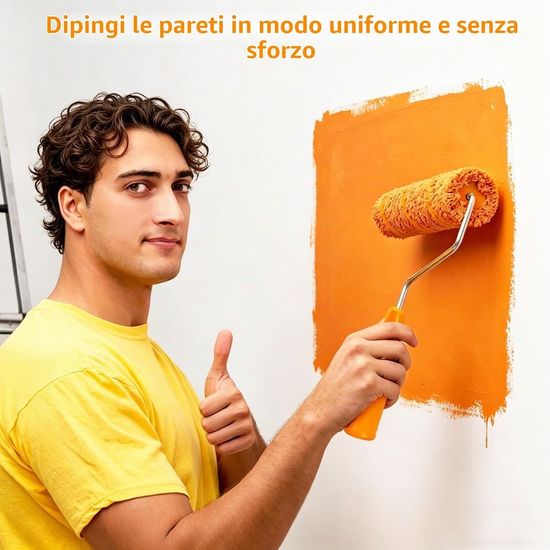 Motswedi Set di Rulli da Pittura 10 cm con Staffa