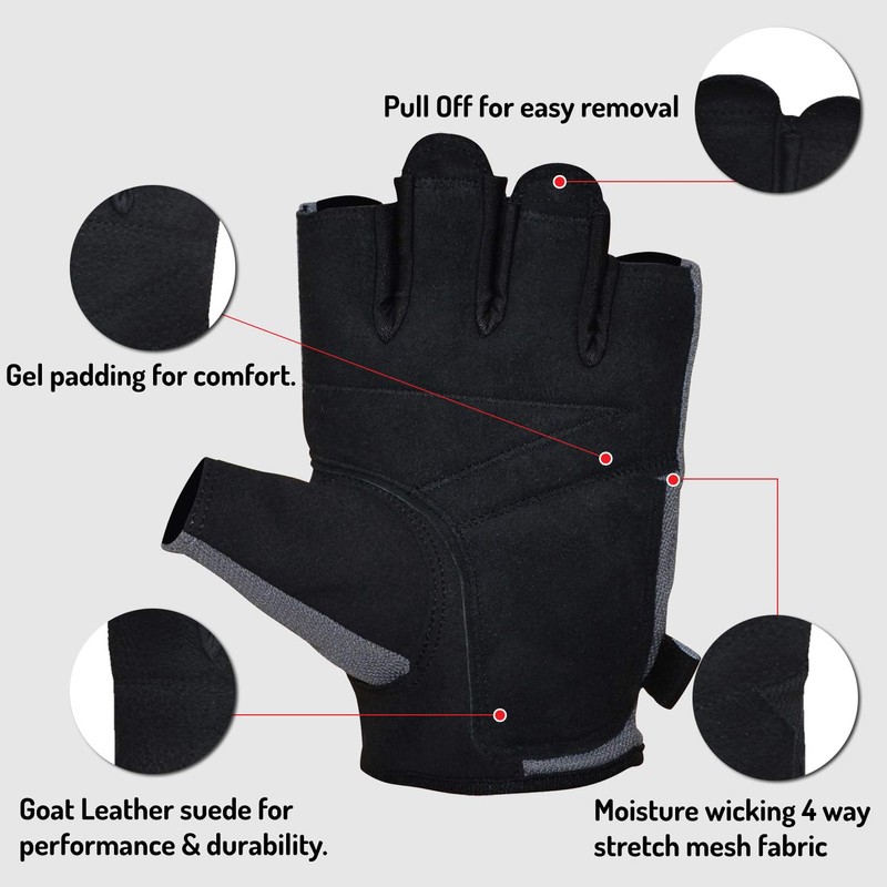AQF Weight Lifting Gloves Training Fitness Exercise Gym Workout Gloves