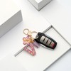 CHUQING Keyring Girl Key Ring Letter M Key Pendant Butterfly