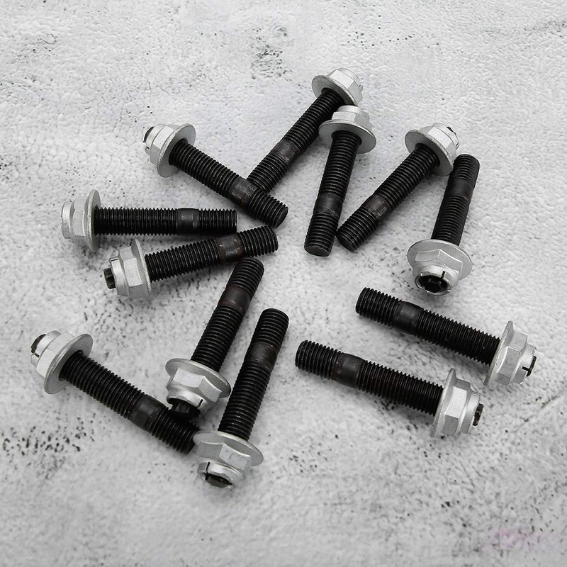 24Pcs Exhaust Manifold Stud Nut Kit Fit for Toyota 1HZ