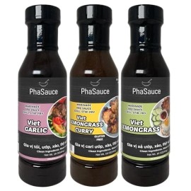 PhaSauce Vietnamese Marinade Bundle Lemongrass Curry and Garlic flavor marinade