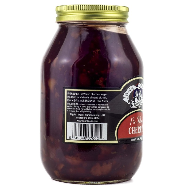 Amish Wedding Natural Pie Filling, Pre Cooked Real Natural Flavor