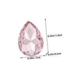 DOITOOL 150pcs Water Drop Rhinestones for DIY Crafts Glass Charms for Jewelry Making Nail Art Decor and Costume Accessories for Festive Occasions and Creative Projects