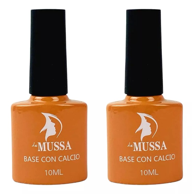 Mussa Pack 2 Pz Gel Base Calcio Uñas Gel Fortalecedor,