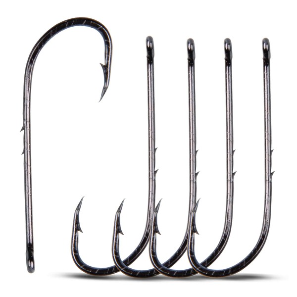 Bait Holder Fishing Hooks 100 Pieces Spiked Shank Beak Long