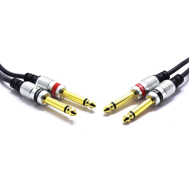 VITALCO 2x 6.3 mm Jack to 2x 6.3 Mono Jack