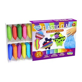 Elastic Clay 20 Sticks TM Lovin Air Clay Sculpting Aet, Premium Air Dry Clay for Sculpting - Colorful Modelling Clay Kit - Ideal Air Dry Clay for Kids - Magic Clay