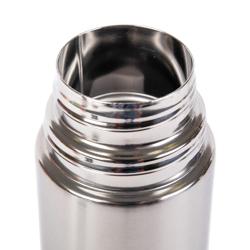 axentia Edelstahl-Isolierbehälter Isolierflasche für Warm-und Kaltgetränke, silber, ca. 750 ml
