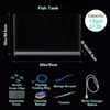 LAQUAL 10 Gallon Ultra Clear Glass Fish Tank, Rimless Low