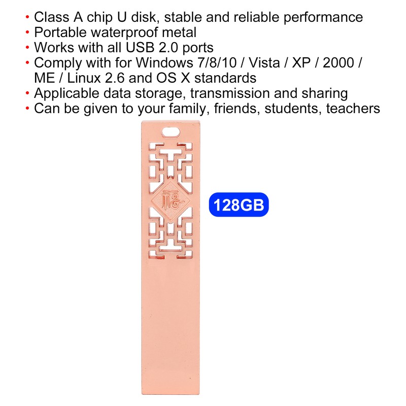 USB Flash Disk Portable Waterproof Metal 2.0 Drive Storage Memory