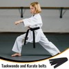 COYUN 1 x 220 cm Black Taekwondo Belt, Judo Belt,
