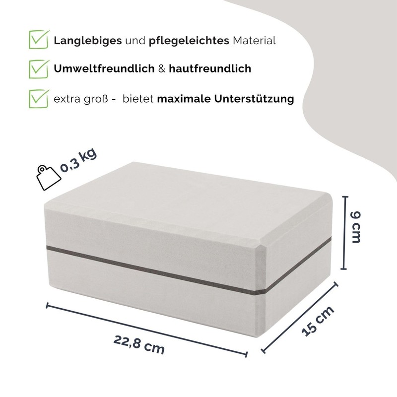 Bodhi ASANA Brick XXL Yoga Block Made of EVA Foam