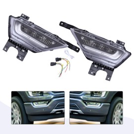 MARTEXBUY 1 Pair Fog Lights, Upgrade LED Fog Lights with Turn Signal Compatible with Ford F150 2021 2022, Fog Lamps Assembly Kit Bumper Lamps Passenger & Driver Side