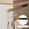 2 Pack Pull Out Belt Hanger for Closet, Wooden Tank