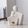 PlivBloom Ceramic Couple Statue TV Stand Decorations,Couples Bedroom Decor, Wedding,