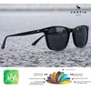 CARFIA Rectangle Polarized Sunglasses for Men UV400 Protection Narrow Face