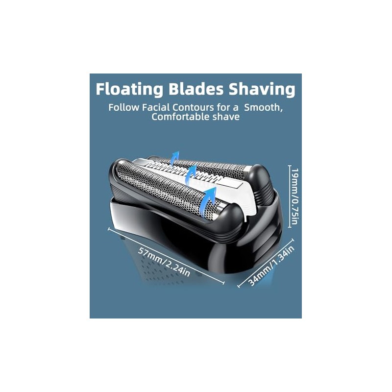 3 Pack Replacement Shaver Head for Braun Series 3, 32B