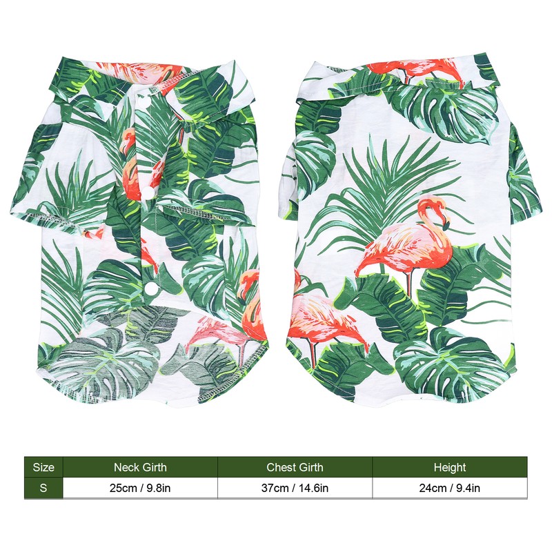 Pet Hawaiian Shirt Hawaiian Style Dog Summer T Shirt Suitable