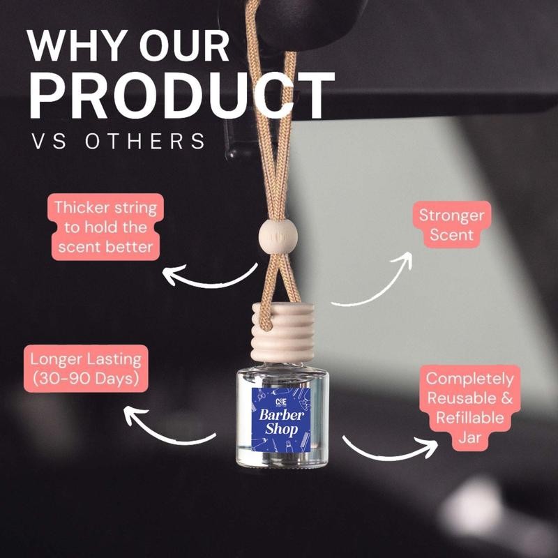 Car Freshener & Refill Bundle - Long Lasting Car Fragrance:_Fruit