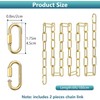 6 Feet Industrial Gold Light Fixture Chain, Adjustable Metal Pendant