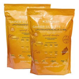 Kit 2 Proteinas Gainer Siluette Pro