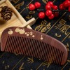 Tan Kisyo Tan Mujiang Wooden Comb Stem, Anti-Static, Wood Comb