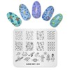 KADS Nail Stamping Stencils Nail Stamp Plates Night Sky Series