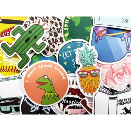 Car Stickers 50 Varied Colors Cool Sticker Lot Book Fun Pack Laptop Car Decals