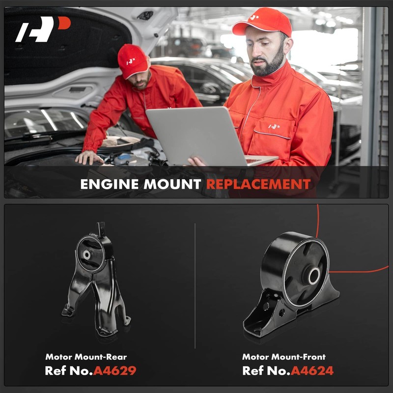 A-Premium 2PCS Front and Rear Engine Motor Mount Kit Compatible