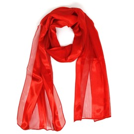 SERENITA Satin Lightweight Scarf Wraps, for Christmas Holiday, Square Silk Feel Scarves