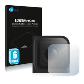 Savvies 6 x screen protectors compatible with GoPro Hero 10 black lens (housing), screen protector film, ultra transparent