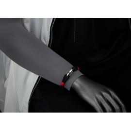 COOLSTEELANDBEYOND Men's Sporty Cord Bracelet Marine Yacht Rope with Steel Carabiner Shackle Clasp, Nautical Sailor