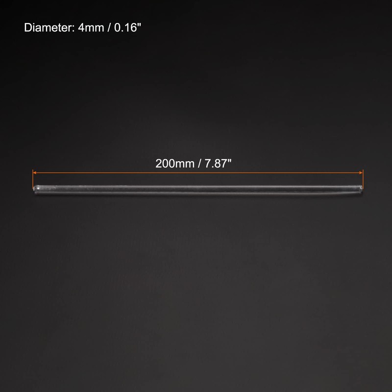 MECCANIXITY 3.3 Borosilicate Glass Stick 7.87" Length 4mm Dia Stir