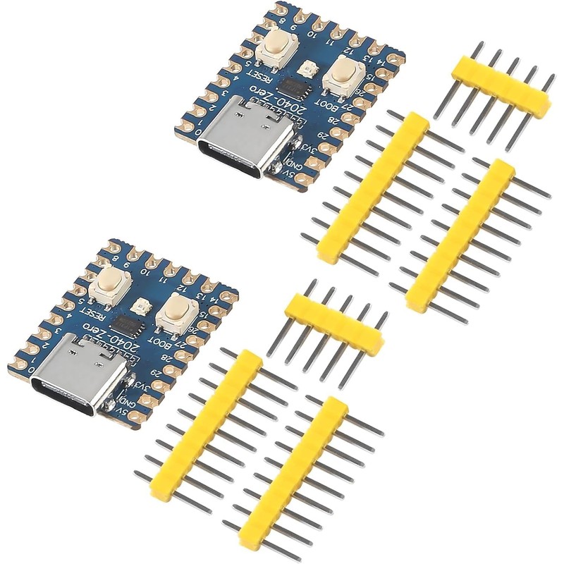 DUBEUYEW 4pcs Raspberry Pi 2040-Zero Mini Microcontroller Board Based on