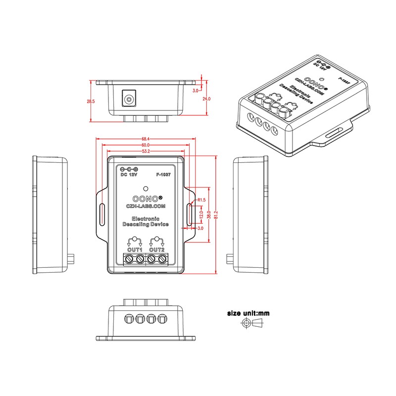 OONO Electronic Descaler Water Conditioner Hard Water Softener, Alternative Water