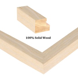 Egofine 12x16 Picture Frame Made of Solid Wood with Plexiglass, Display Pictures 9x12/11x14 with Mat or 12x16 Without Mat for Tabletop and Wall Mounting, Oak Wood