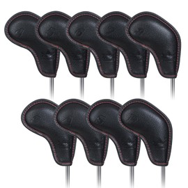 Magnetic Closure Black Iron Headcover Covers set 9pcs/ set 4 5 6 7 8 9 A S P
