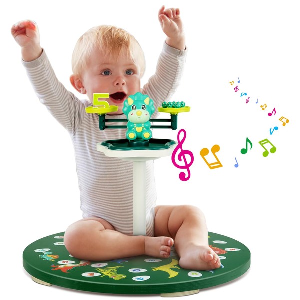 HAFTKD Wooden Spinner Seat - 360° Sit and Spin Toy,
