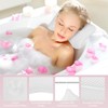 Quuylin Bath Pillow with 2 Strong Suction Cups, Bath Pillow