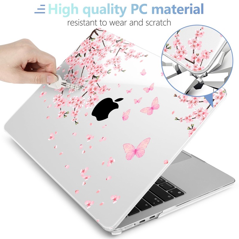 MEEgoodo Case M3 for MacBook Air 13.6 inch Case 2024