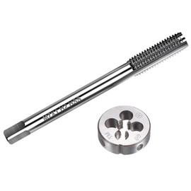 MACHSWON M7x1mm Metric Tap and Die Set,Machine Thread Screw Tap with Round Threading Die,Tap & Die Kit for Nut Screw Bolt Thread Repair
